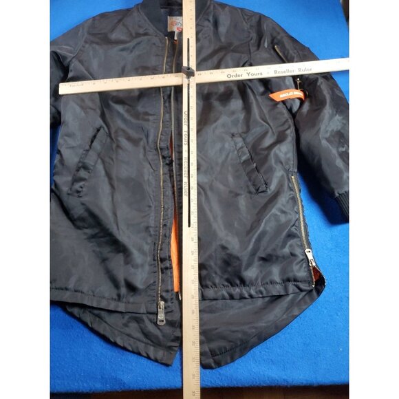 Swiss Cross Original Trailblazer Black Bomber Jacket Youth Size Large (14/16) - Picture 8 of 16